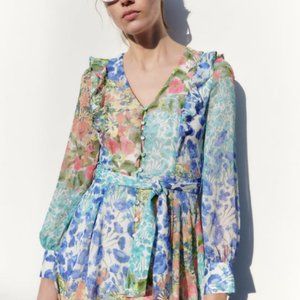 Zara Floral Print Dress